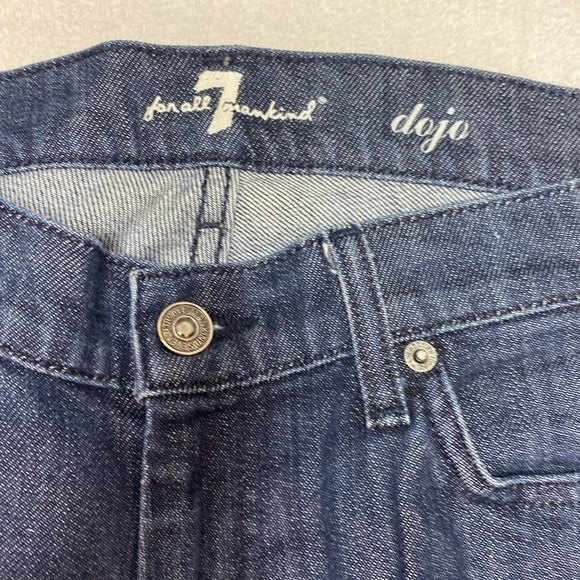 7 for all mankind dark wash dojo blue jeans size 30 - Picture 2 of 13